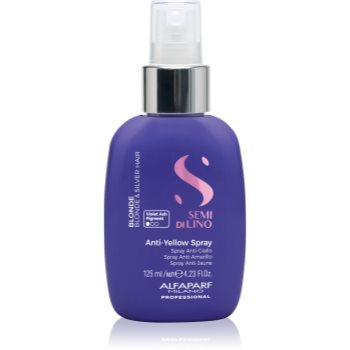 Alfaparf Milano Semi di Lino Blonde spray contra tonurilor galbene pentru parul blond cu suvite - imagine 2